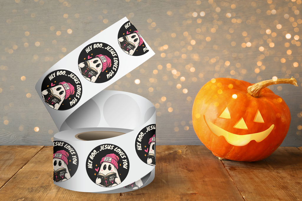 Hey Boo sticker roll